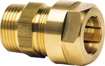 Produktbild von GEBO Messingklemmverbinder mit Außengewinde für MSVR, 16 mm x 1/2 Zoll AG