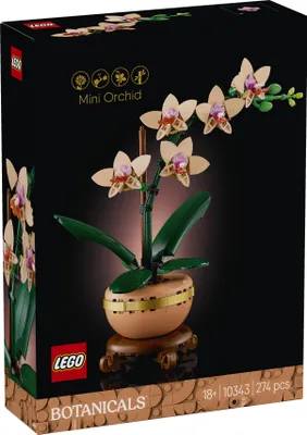 Produktbild von LEGO Botanicals Mini-Orchidee - Bauset für Erwachsene - Kunstblumen zum Bauen - DIY Deko zu Weihnachten fürs Wohnzimmer oder Büro  Kreatives Gescchenk für Frauen und Männer - 10343