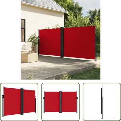 Produktbild von The Living Store Seitenmarkise Ausziehbar Rot 160x1000 cm