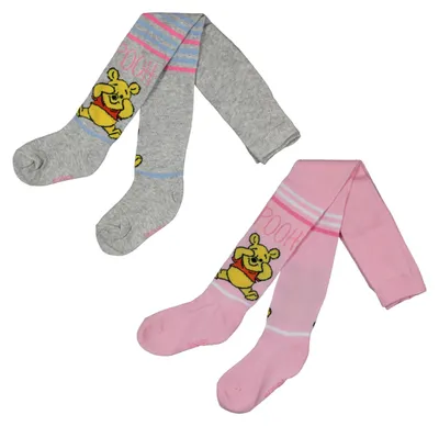 Produktbild von Winnie Puuh Baby Mädchen Strumpfhosen Set 2 tlg., Größe:68/74