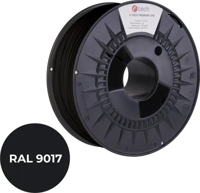 Obrázek produktu pro C-TECH filament PREMIUM LINE ABS dopravní černá RAL9017