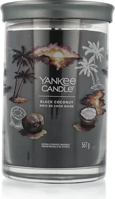 Produktbild von Yankee Candle Signature, Zylinder, Schwarz, Zedernholz, Kokosnuss, 100 h, 1 Stück(e)