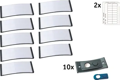 Immagine prodotto di badgepoint Namensschild polar POL30MA02-10DR 70x30mm an 10St.