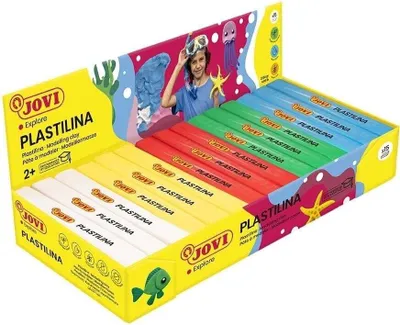 Zdjęcie produktu dla Jovi Plastilina Glina do modelowania dla dzieci 5 Colours 15 x 150 g