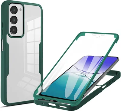 Produktbild von Für Xiaomi Redmi 15 5G / 4G Full Body 360 Grad Acrylic Hybrid TPU Hülle Grün