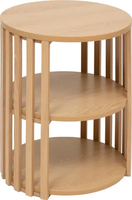 Produktbild von Nachttisch mit Lamellen und Ablage SLAT, 48 cm