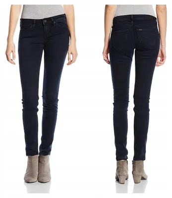 Zdjęcie produktu dla Lee | Damskie jeansy Toxey, denim, elastyczne, dopasowane, wysoki stan, nowoczesny, niebieski, rozmiar W24, L29