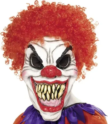 Produktbild von Furchterregender Clown Maske, Schaumlatex