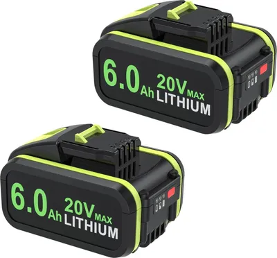 Obrázok produktu pre Pre Worx 20V, Li-Ion náhradná batéria 6,0 Ah, kompatibilná s WA3551/WA3551.1/WX176/WX242, sivá