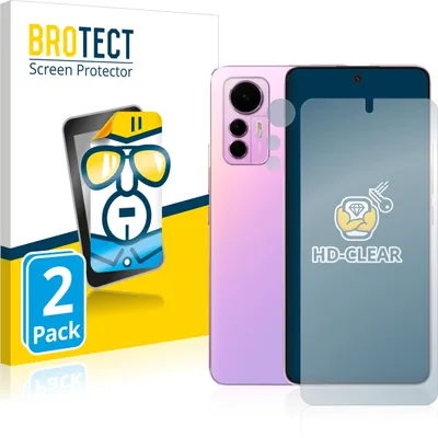 Produktbild von 2x Für Xiaomi 12 Lite (Display+Kamera) Schutzfolie BROTECT Displayschutz Display Schutz Folie Klar Transparent