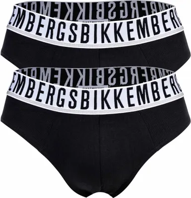 Immagine prodotto di Slip uomo BIKKEMBERGS confezione 2 pezzi elastico a vista cotone elasticizzato underwear articolo BKK1USP01BI BIPACK BRIEFS, M - EU M - US S - FR 3, Cotone 95%,Spandex 5%