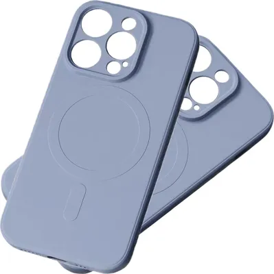 Zdjęcie produktu dla Silikonowe Etui Z Magsafe Do Iphone 15 Pro Max Silicone Case Szare