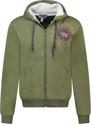 Imagen del producto de Camisa de hombre Geographical Norway, color verde, modelo WZ3028H/GN-Kaki, talla L