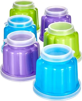 Obrázok produktu pre Sada plastových foriem na puding – viacfarebná – 75 x 75 x 61 cm
