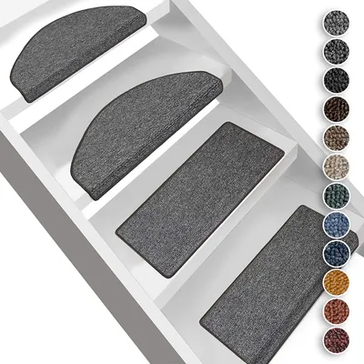 Produktbild von Stufenmatten London Dunkelgrau 78 23,5 x 65 cm Rechteckig