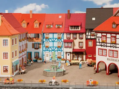 Produktbild von Faller 130495 - 1/87 / H0 2 Kleinstadthäuser Mit Erker - Neu