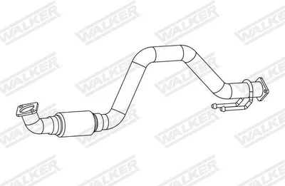Produktbild von WALKER Abgasrohr Auspuffrohr für VW GOLF VI (5K1) Vorne 10848
