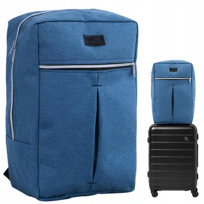 Image de CONVEY Sac à dos voyage 40x30x20 Ryanair Wizzair bleu