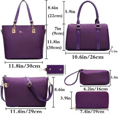 Produktbild von Famanu Handtaschen Set 6-teilig - Stilvolle Taschen für jeden Anlass