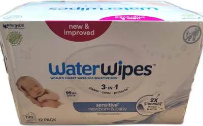 Image de WaterWipes lingettes humides bio 720 pièces sensitives sans parfum durable