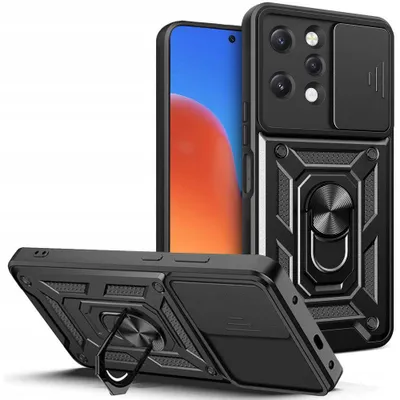 Obrázek produktu pro Mobiili tagakaas Tech-Protect Redmi 12 Camshield Pro, must