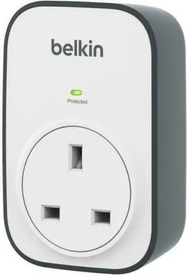 Obrázek produktu pro Belkin BSV102AF, 1 AC zásuvky / AC zásuvek, Šedá, Bílá