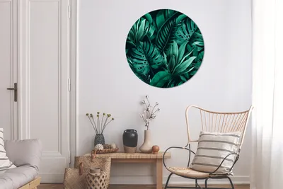 Produktbild von MuchoWow® - Mauerkreis - Wandbilder - Runde Bild - Bild aus Aluminium - Schlafzimmer - Wohnzimmerdekoration - Wand Dekoration