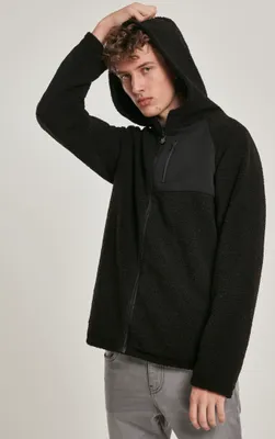 Obrázok produktu pre Urban Classics - Zimná bunda s kapucňou SHERPA schwarz - L