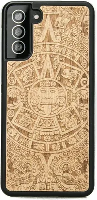 Produktbild von Holzhülle für Samsung Galaxy S21 Plus AZTEC CALENDAR ANIEGRE