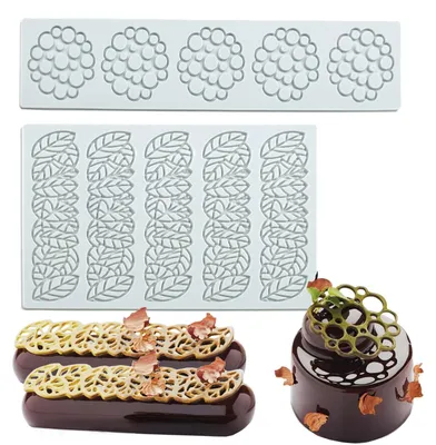 Produktbild von Set aus 2 Silikonbackformen für Schokolade und Fondant