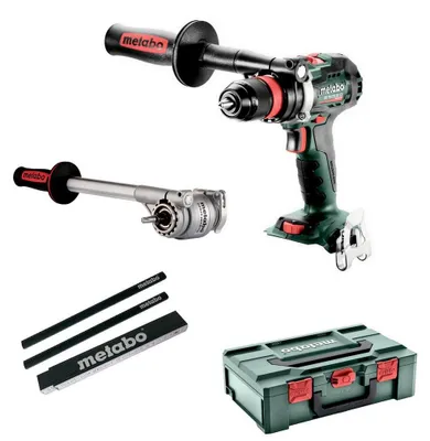 Produktbild von Metabo Akku-Bohrschrauber BS18LTXBLQI+Drehmomentvorsatz + Bleistifte + Meterstab