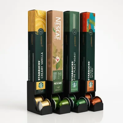 Produktbild von ULROAD 4fach Kapsel Spender kompatibel mit Nespresso Kaffeekapseln I GERMANY