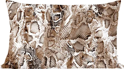 Produktbild von MuchoWow® Zierkissen Sofakissen Wohnzimmer Dekokissen 50x30 cm Tiermuster - Formen - Braun - Wohnzimmerdekoration - Polster mit Photo