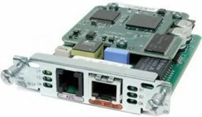 Produktbild von Cisco 2-port HWIC with ADSL over ISDN and ISDN BRI ports (spare), ADSL, ITU G.992.3 (G.DMT.bis), ITU G.992.5, ITU G.992.1 (G.DMT) Annex B, 105g, HWIC, 0,024 Gbit/Sek, 78 x 120 x 19 mm