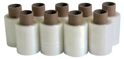 Produktbild von 1 Rolle Stretchfolie mini 100mm 150 Meter transparent 20my