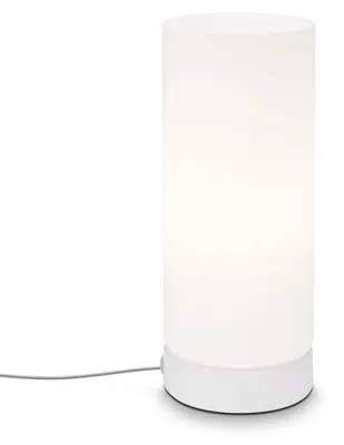 Immagine prodotto di Lampada da tavolo Lampada da tavolo Interruttore a cavo 1xE14 40W bianco vetro-metallo Briloner