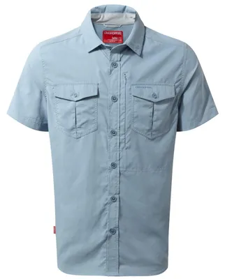 Produktbild von Craghoppers NosiLife Herren Tropen Hemd kurzarm, Größe:M, Farbe:Dark Khaki