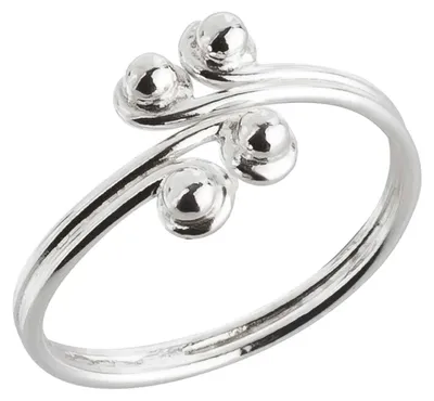 Produktbild von Zehenring Zehring schmal Kugeldesign 925 Silber