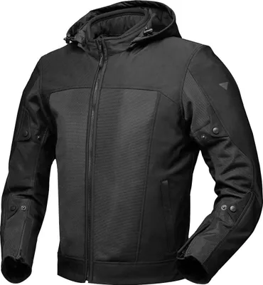 Immagine prodotto di Giacca da moto in tessuto impermeabile Modeka Davey Air, nera, XL