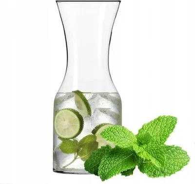 Produktbild von KROSNO Glaskaraffe 900ml für Wasser, Wein, Saft, reines kristallines Glas