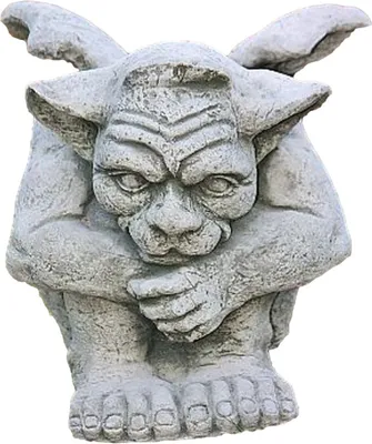 Produktbild von Schöner Mauerwächter aus Steinguss für den Garten die Terasse oder den Vorgarten ist Frostfest Witterungsbeständig und Neu 24cm H, DE-661