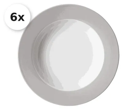 Obrázek produktu pro Ritzenhoff & Breker DOPPIO polévkový talíř 22 cm šedý sada 6 ks