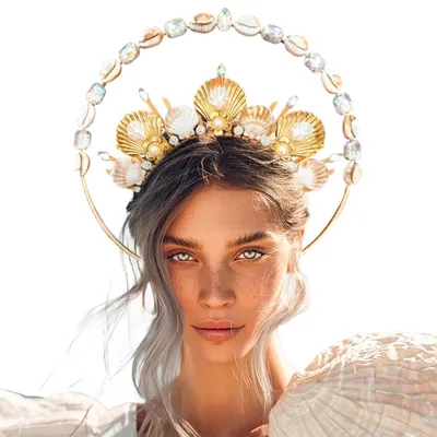 Zdjęcie produktu dla Omgoods - Tiara dla syreny, idealna do cosplayu i imprez