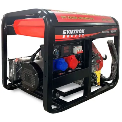 Immagine prodotto di Generatore di emergenza diesel Syntrox Energy 6500 W 400 V con avviamento elettrico e telecomando