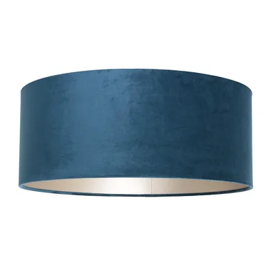 Produktbild von Steinhauer Lampenschirm/ Leuchtenschirm Velours Blau 50x50cm