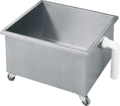 Zdjęcie produktu dla Osadnik KWC AR, SIRIUS, stal nierdzewna, 600x360x550 mm, na kółkach