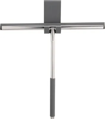 Produktbild von REIKA Duschabzieher TAMA mit Halter 28 cm silber glänzend Halter aus Silikon
