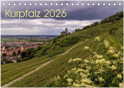 Produktbild von Kurpfalz 2026 (Tischkalender 2026 DIN A5 quer), CALVENDO Monatskalender
