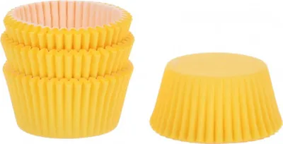 Zdjęcie produktu dla Papilotki papierowe ŻÓŁTE 50x32 mm DECORA  75 szt