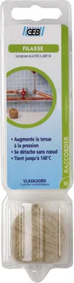 Produktbild von Dichtungsmaterial Filasse Bobino 18 g für metallische Schraubverbindungen, bis 140°C, 30-40 Verbindungen 15x21